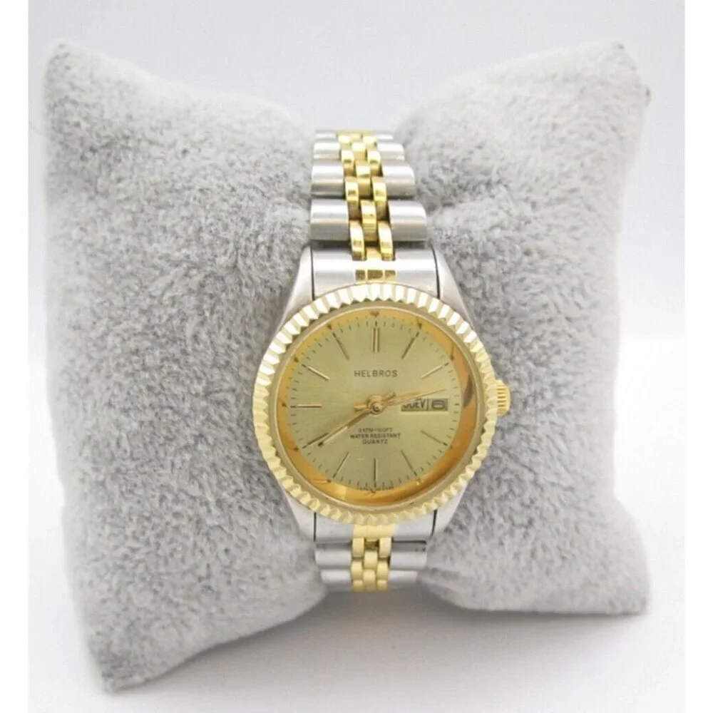 Women Helbros Quartz WR Analog 26mm Round Watch (H604) 